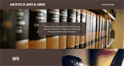 Desktop Screenshot of jamesharrislawoffice.com